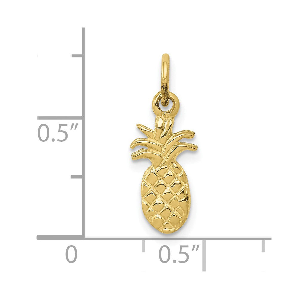 FJC Finejewelers 10 kt Yellow Gold Polished Pineapple Charm