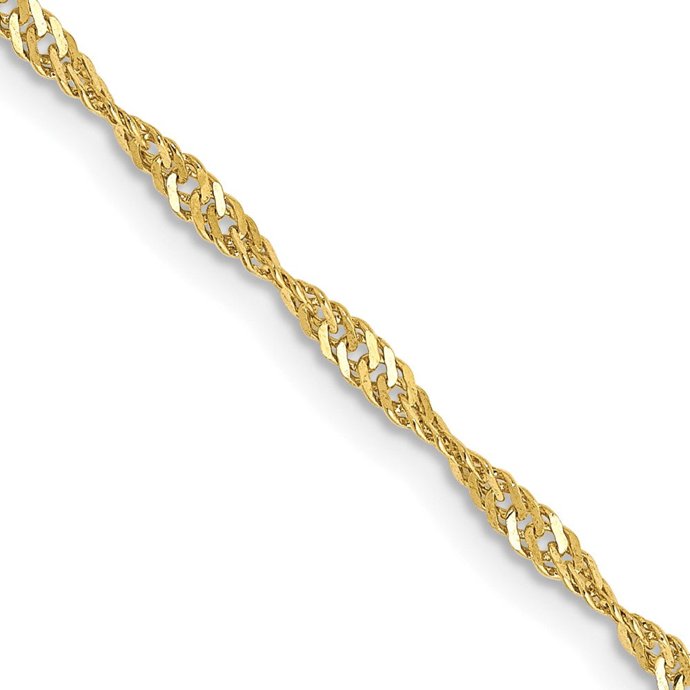 FJC Finejewelers 10 kt Yellow Gold Singapore Chain 22 Inches x 1.7 mm