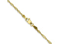 FJC Finejewelers 10 kt Yellow Gold Singapore Chain 22 Inches x 1.7 mm