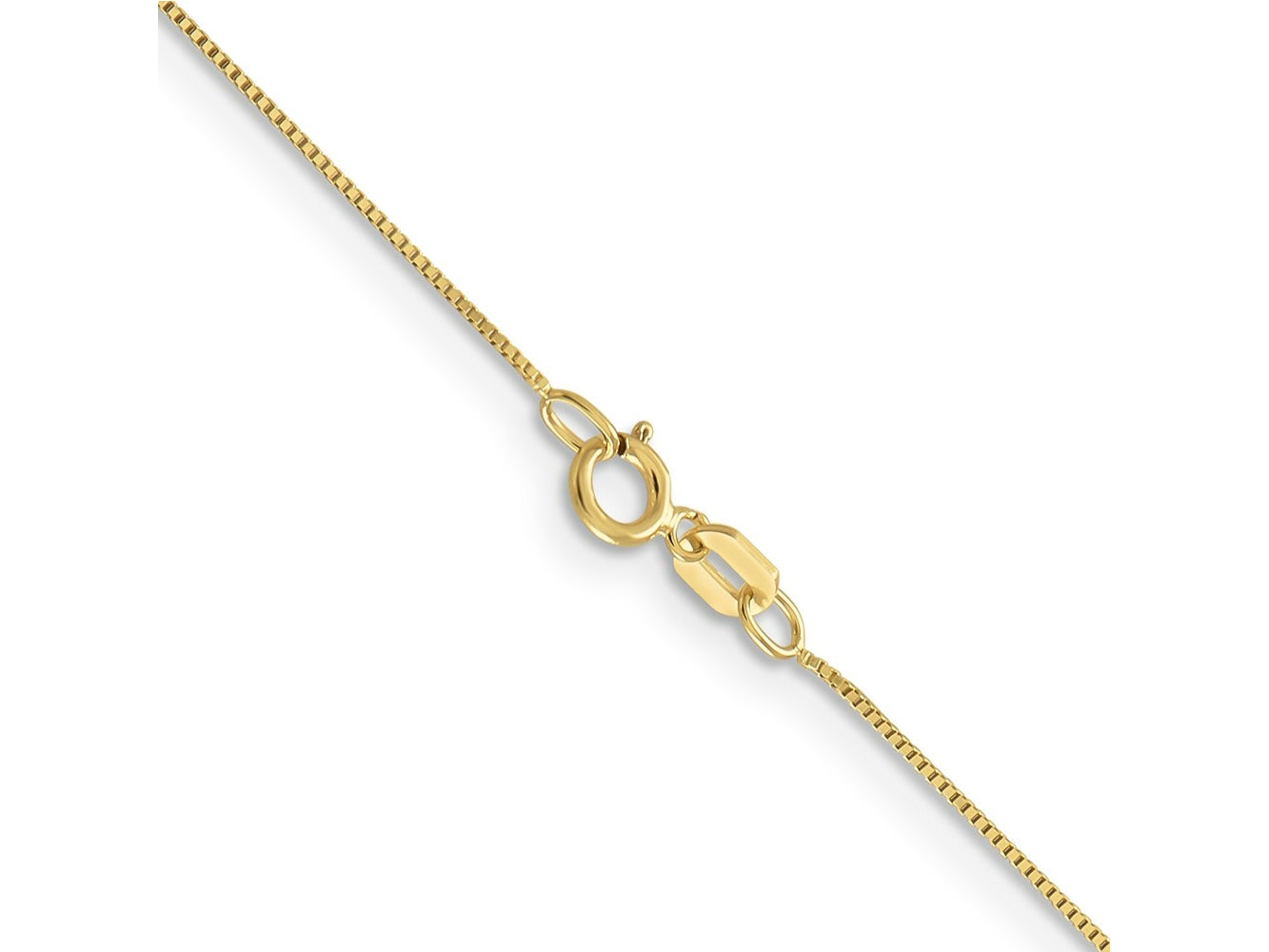 FJC Finejewelers 10 kt Yellow Gold Box Chain 22 Inches x 0.5 mm