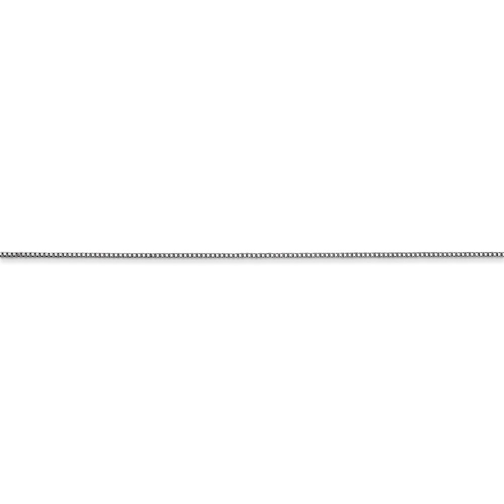 FJC Finejewelers 10 kt White Gold Chain Styles .5mm Box Chain 22 Inches x 0.5 mm