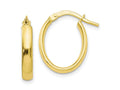 FJC Finejewelers 10 kt Yellow Gold Hoops Polished Hoop Earrings 17 mm x 27 mm