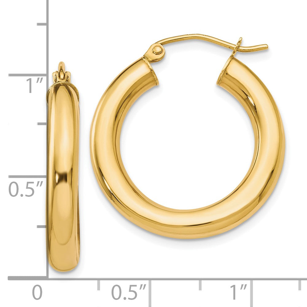 FJC Finejewelers 10 kt Yellow Gold Polished Lightweight Hoop Earrings 26 mm x 16 mm