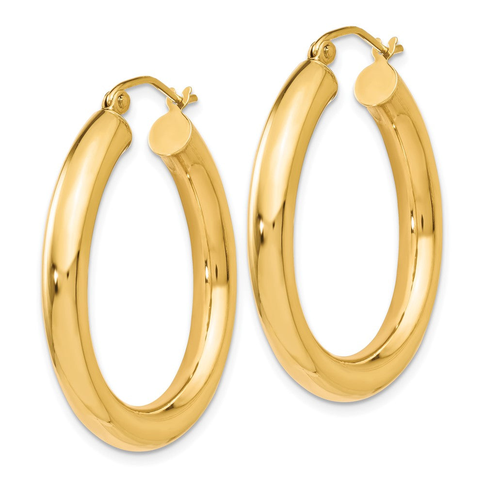 FJC Finejewelers 10 kt Yellow Gold Polished Lightweight Hoop Earrings 31 mm x 16 mm