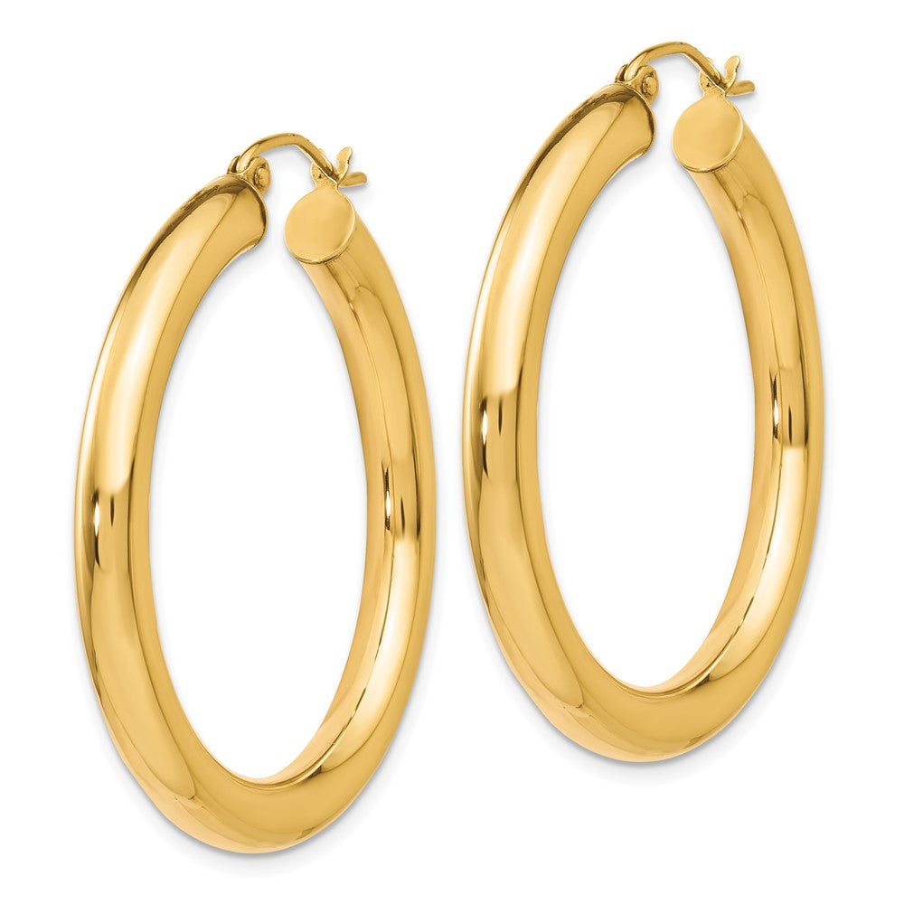 FJC Finejewelers 10 kt Yellow Gold Polished Lightweight Hoop Earrings 37 mm x 19 mm
