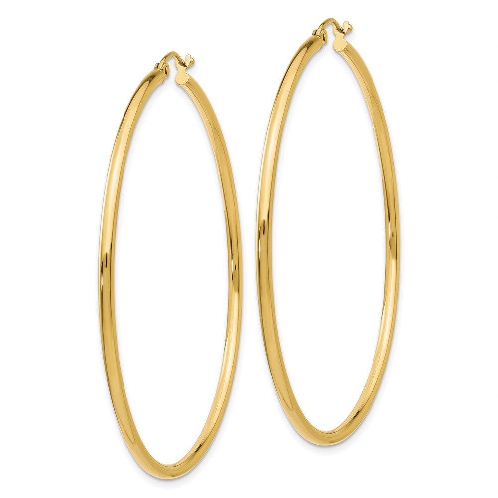 FJC Finejewelers 10 kt Yellow Gold Polished Hinged Hoop Earrings