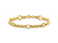 FJC Finejewelers 10 kt Yellow Gold Fancy Polished Bright Cut Bracelet 7.5 Inches x 8.5 mm