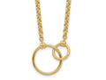 FJC Finejewelers 10 kt Yellow Gold Rolo Polished Link Necklace 18 Inches x 18 mm