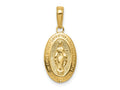 FJC Finejewelers 10 kt Yellow Gold Miraculous Medal Charm 24 x 11 mm