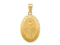 FJC Finejewelers 10 kt Yellow Gold Miraculous Medal Charm 31 x 15 mm
