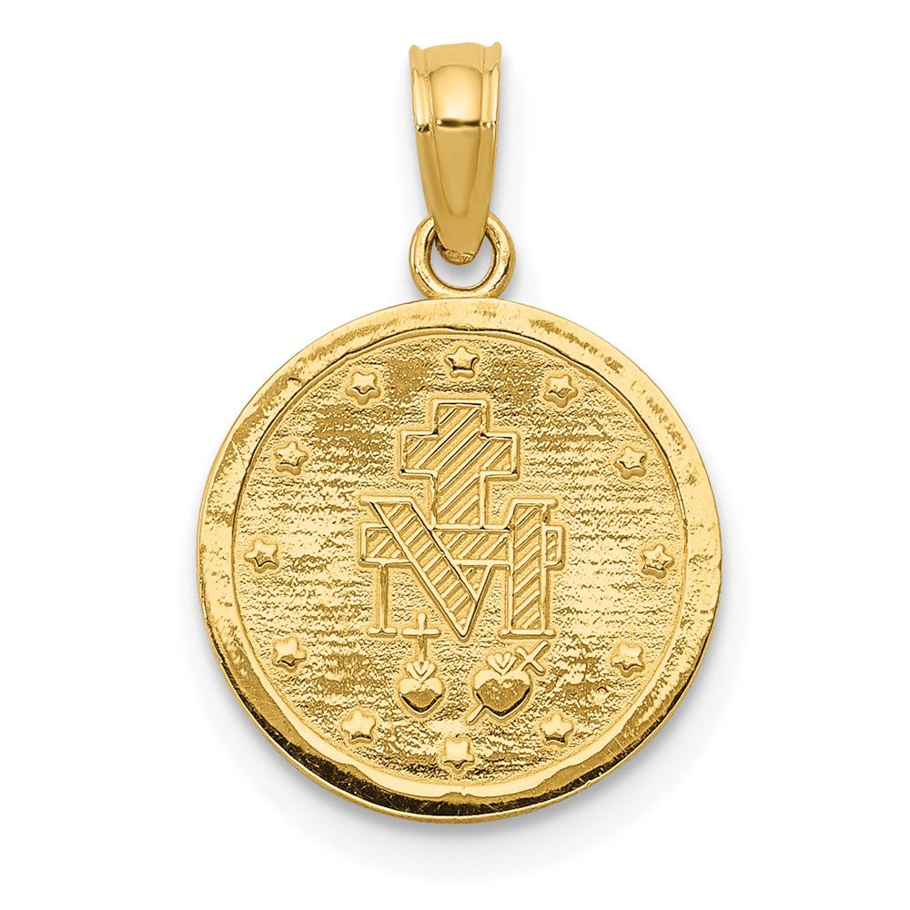 FJC Finejewelers 10 kt Yellow Gold Miraculous Medal Charm 20 x 12 mm