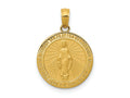 FJC Finejewelers 10 kt Yellow Gold Miraculous Medal Charm 23 x 14 mm