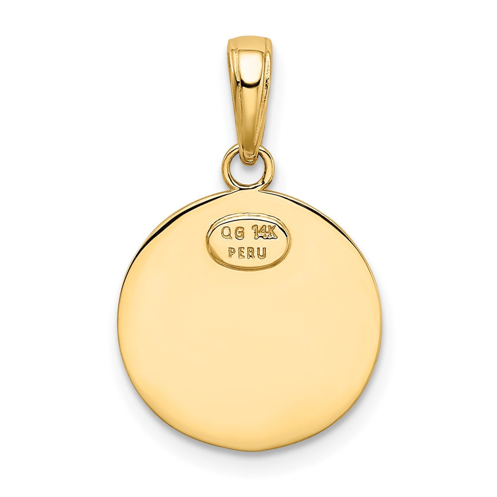 FJC Finejewelers 10 kt Yellow Gold Saint Christopher Medal Charm 22 x 15 mm