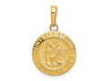 FJC Finejewelers 10 kt Yellow Gold Saint Christopher Medal Charm 22 x 15 mm