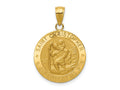 FJC Finejewelers 10 kt Yellow Gold Saint Christopher Medal Charm 28 x 19 mm