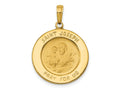 FJC Finejewelers 10 kt Yellow Gold Saint Joseph Medal Charm 29 x 19 mm