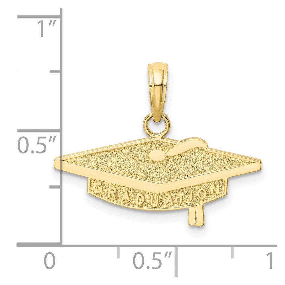 FJC Finejewelers 10 kt Yellow Gold Graduation Charm 18 x 23 mm
