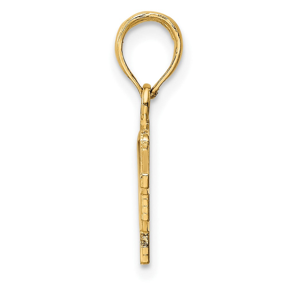FJC Finejewelers 10 kt Yellow Gold Graduation Charm 18 x 23 mm