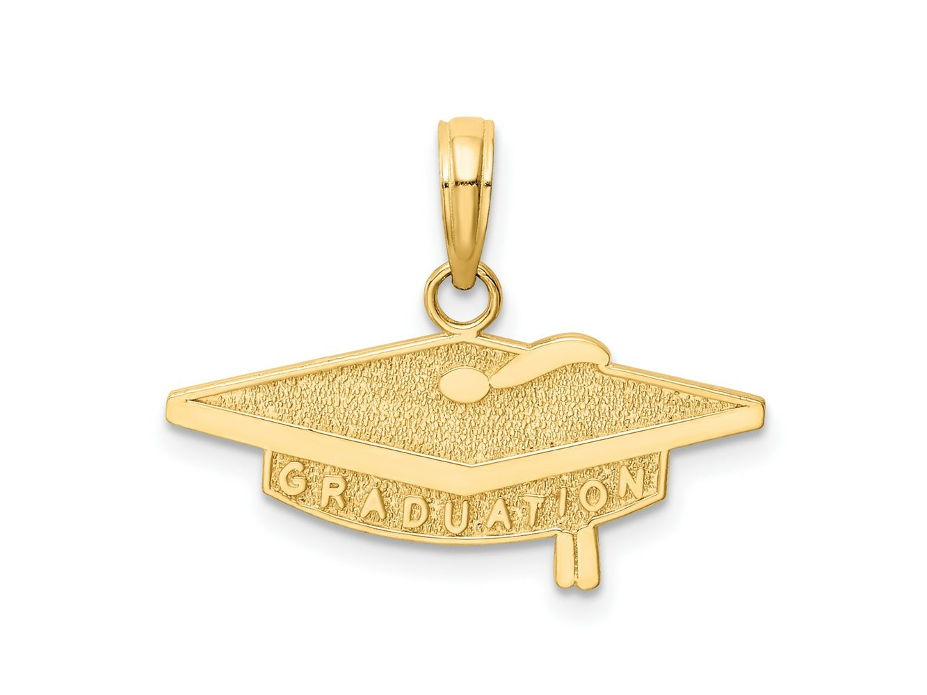 FJC Finejewelers 10 kt Yellow Gold Graduation Charm 18 x 23 mm