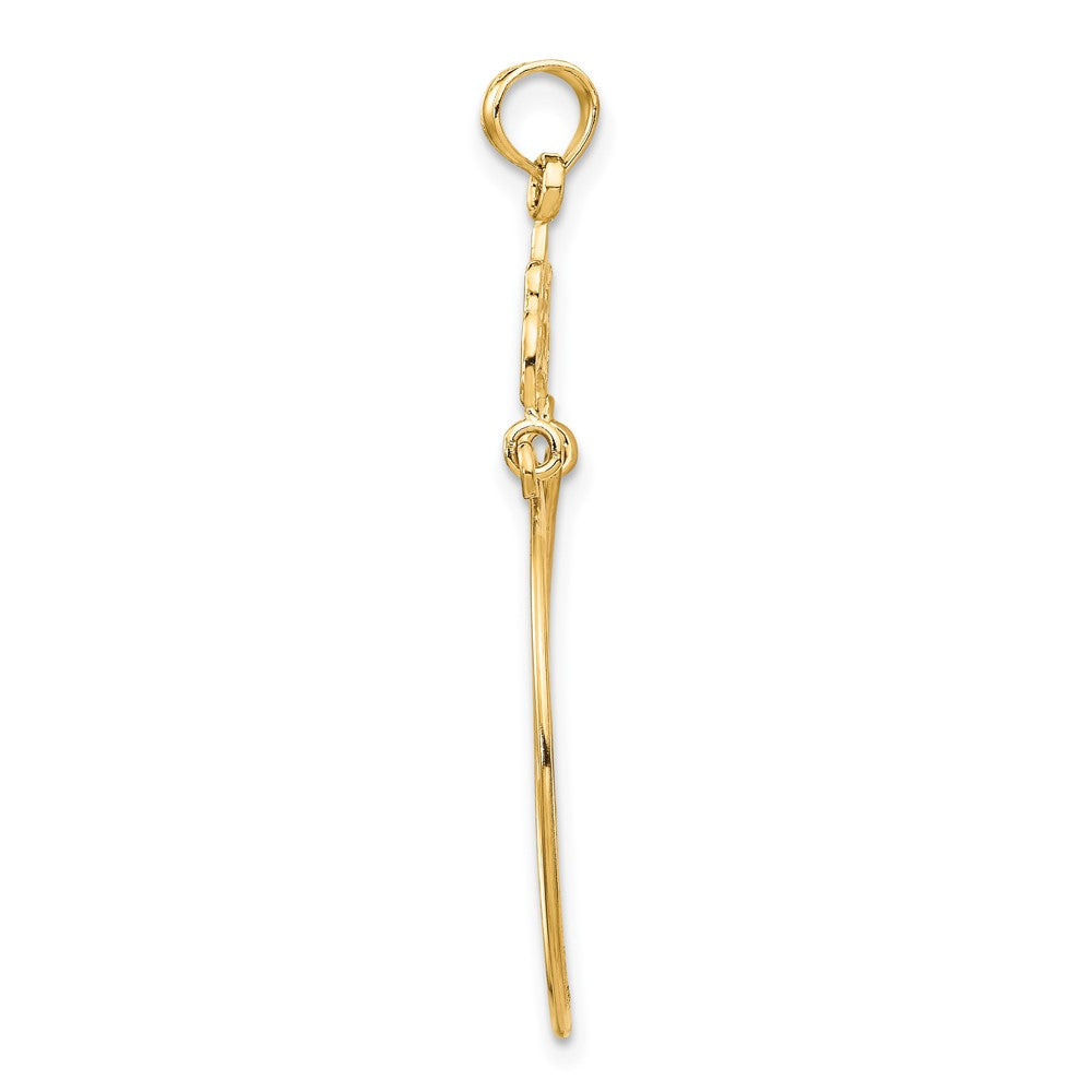 FJC Finejewelers 10 kt Yellow Gold Filigree Charm Holder 30 x 22 mm