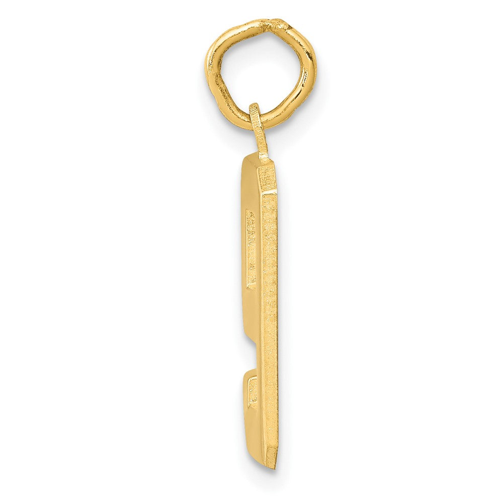 FJC Finejewelers 10 kt Yellow Gold Casted Medium Polished Number 9 Charm 22 x 9 mm