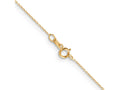 FJC Finejewelers 10 kt Yellow Gold Bright Cut Round Open Link Cable Anklet 10 Inches x 0.6 mm