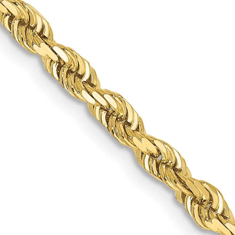 FJC Finejewelers 10 kt Yellow Gold Bright Cut Quadruple Rope Chain 26 Inches x 3.35 mm