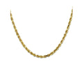 FJC Finejewelers 10 kt Yellow Gold Bright Cut Quadruple Rope Chain 26 Inches x 4 mm