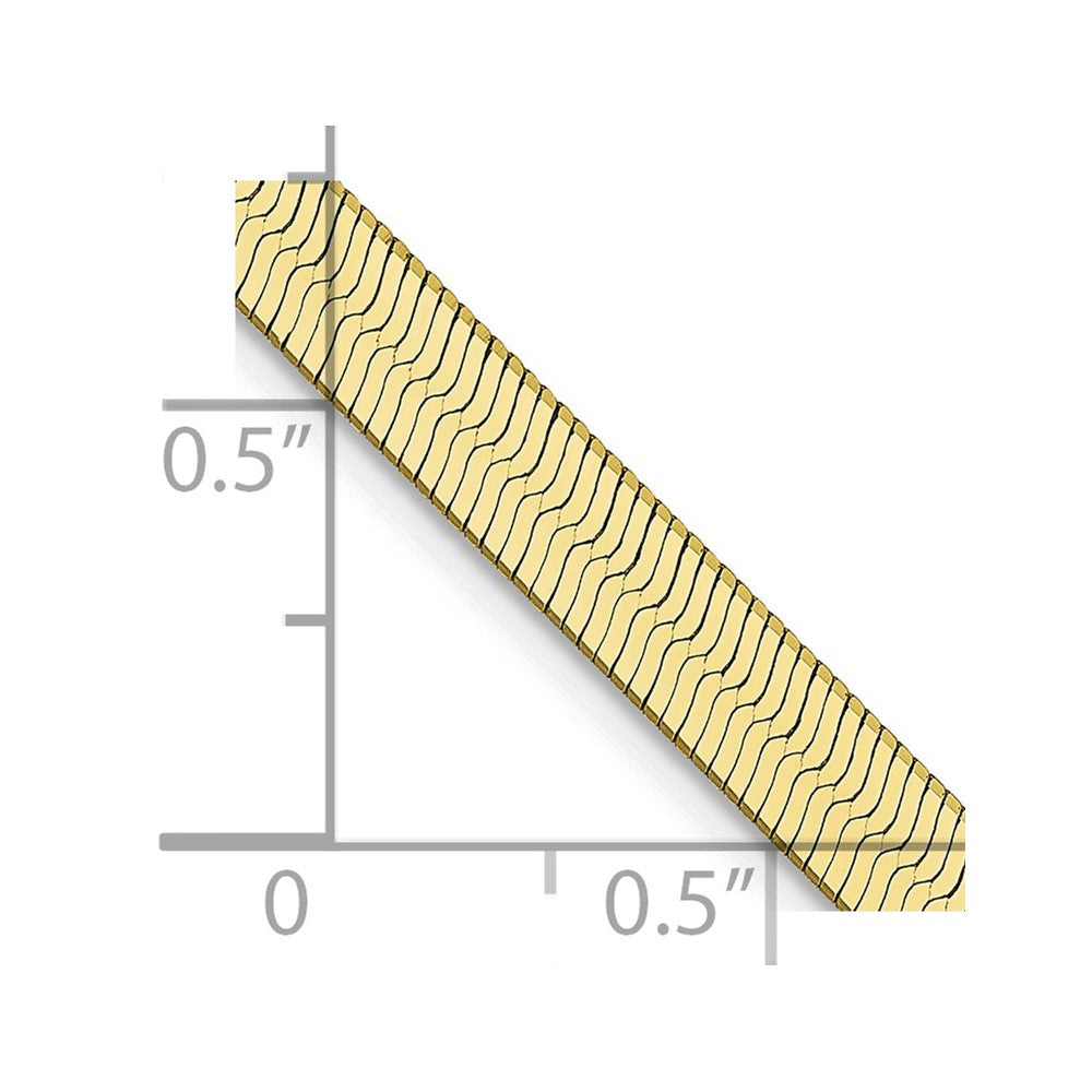 FJC Finejewelers 10 kt Yellow Gold Silky Herringbone Chain 22 Inches x 4 mm