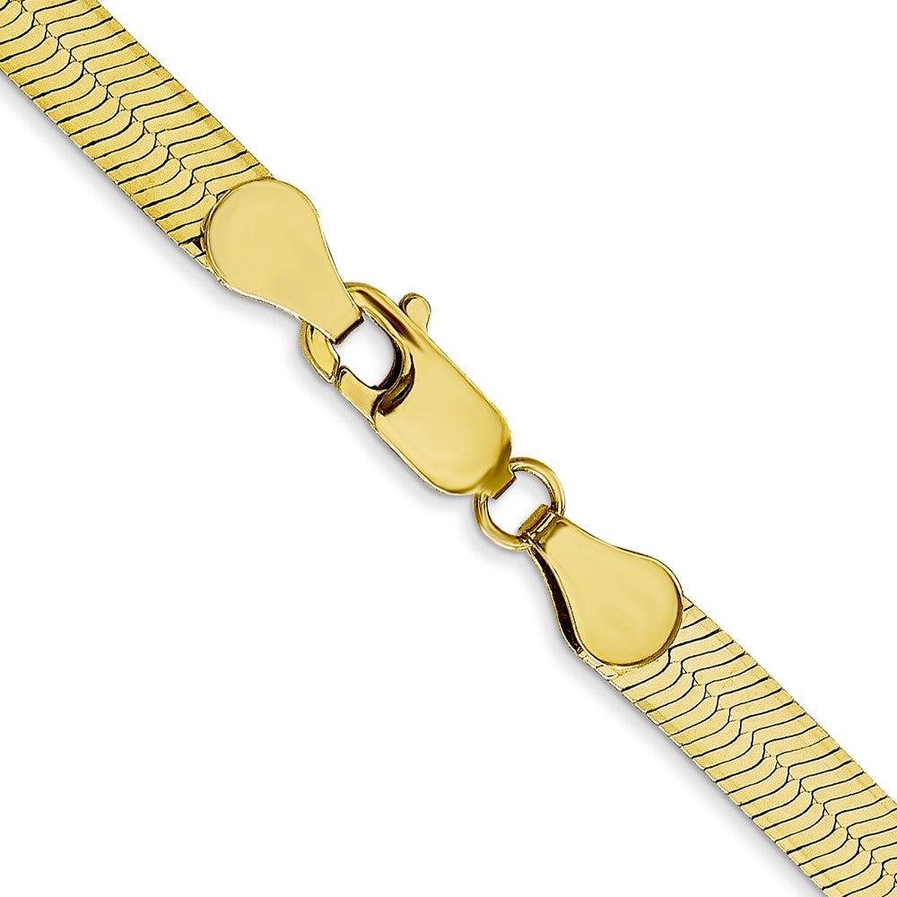 FJC Finejewelers 10 kt Yellow Gold Silky Herringbone Chain 22 Inches x 5 mm