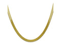 FJC Finejewelers 10 kt Yellow Gold Silky Herringbone Chain 22 Inches x 5 mm
