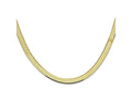 FJC Finejewelers 10 kt Yellow Gold Silky Herringbone Chain 22 Inches x 5.5 mm