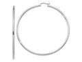FJC Finejewelers 10 kt White Gold Hoops Polished 2mm Lightweight Tube Hoop Earrings 65 mm x 68.04 mm