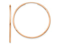 FJC Finejewelers 10 kt Rose Gold Endless Polished Endless Tube Hoop Earrings 34 mm x 34 mm