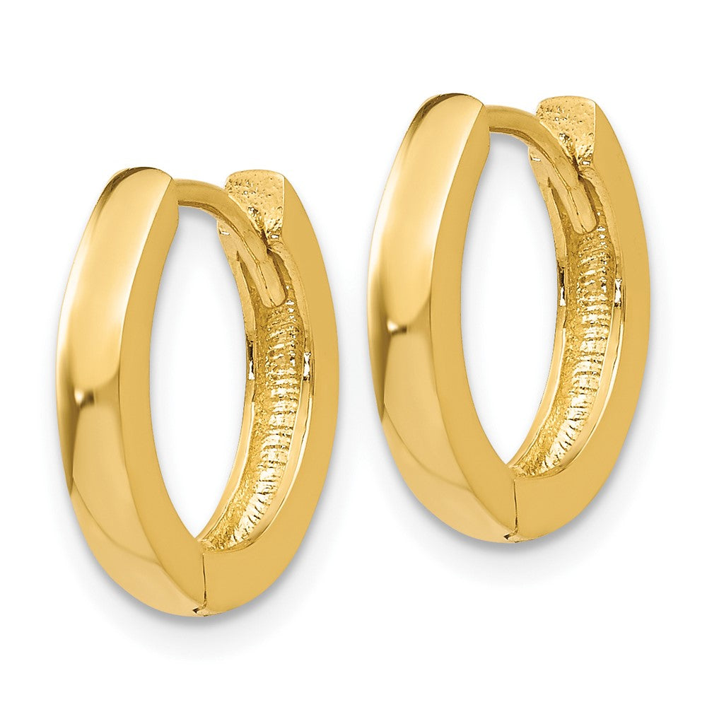 FJC Finejewelers 10 kt Yellow Gold Hinged Hoop Earrings 13 mm x 1 mm