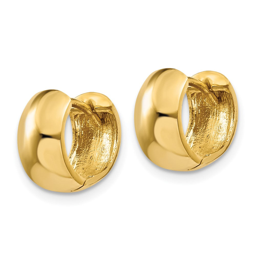 FJC Finejewelers 10 kt Yellow Gold Hinged Hoop Earrings 7 mm x 6 mm