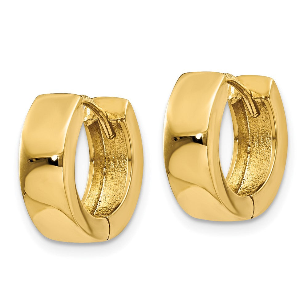 FJC Finejewelers 10 kt Yellow Gold Hinged Hoop Earrings 9 mm x 4 mm