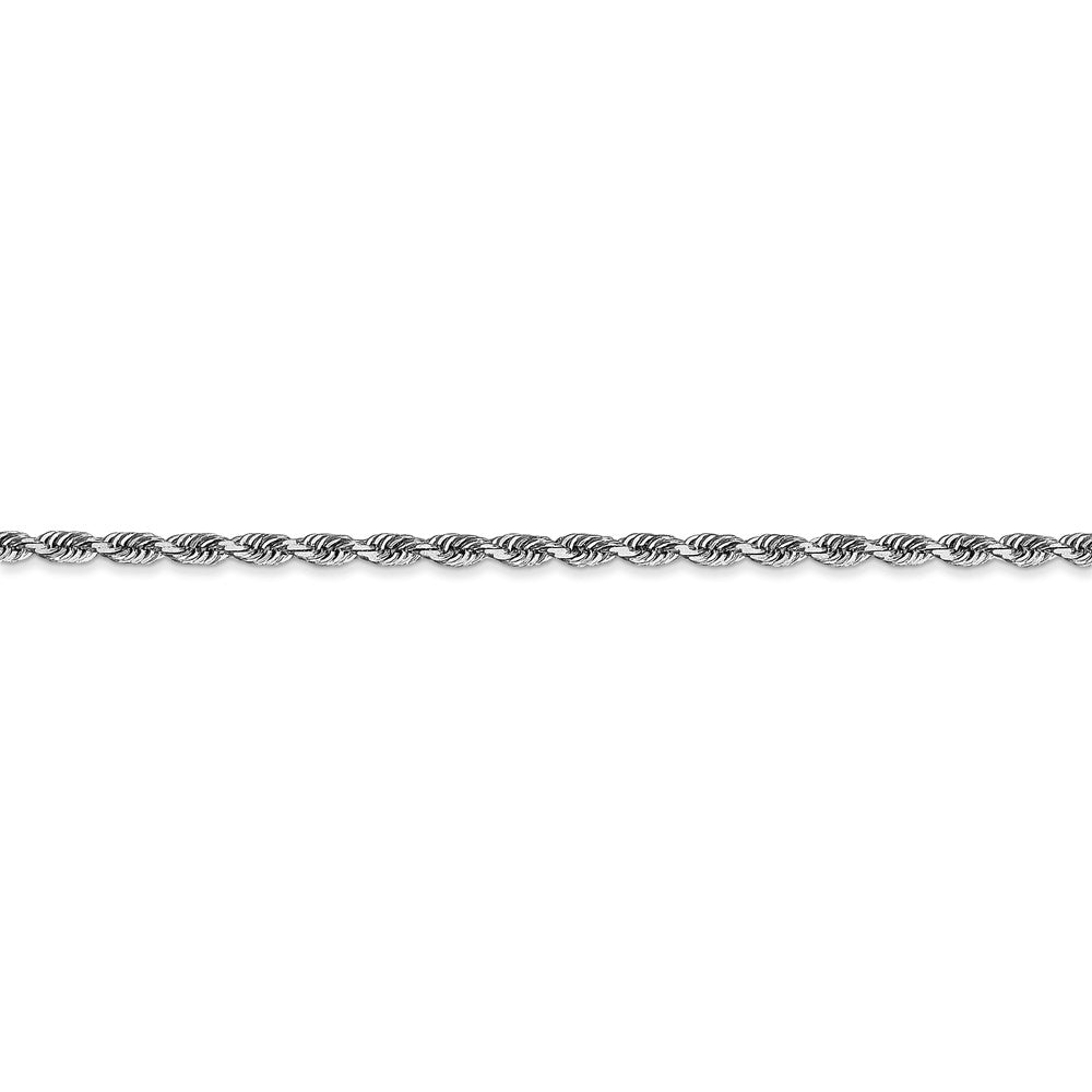 FJC Finejewelers 10 kt White Gold Bright Cut Quadruple Rope Chain Lobster Clasp 26 Inches x 2.25 mm