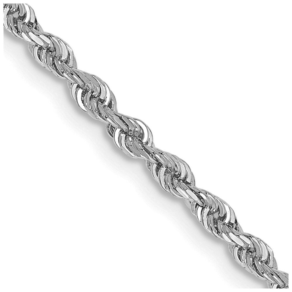 FJC Finejewelers 10 kt White Gold Bright Cut Quadruple Rope Chain Lobster Clasp 26 Inches x 2.25 mm