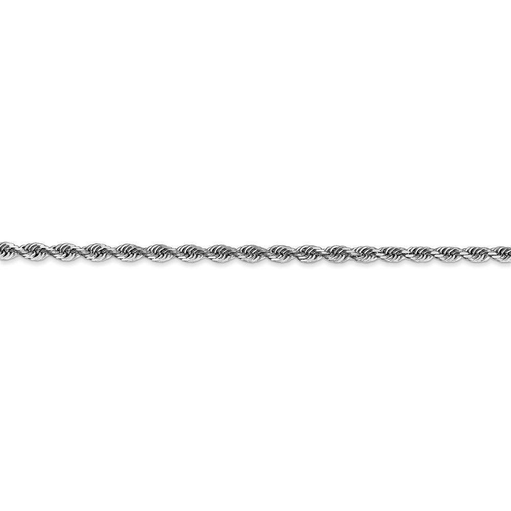 FJC Finejewelers 10 kt White Gold Bright Cut Quadruple Rope Chain Lobster Clasp 26 Inches x 2.75 mm