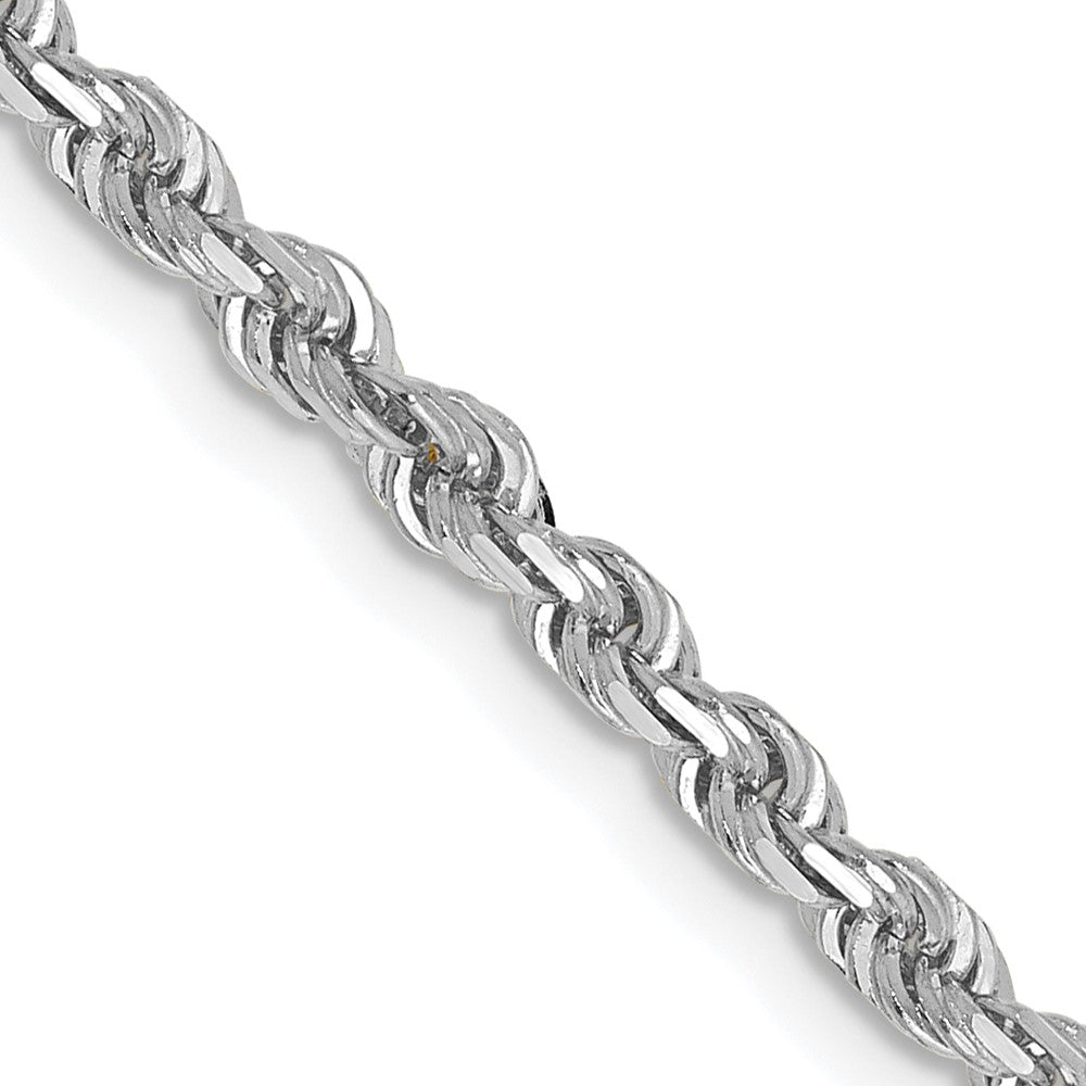 FJC Finejewelers 10 kt White Gold Bright Cut Quadruple Rope Chain 26 Inches x 3 mm