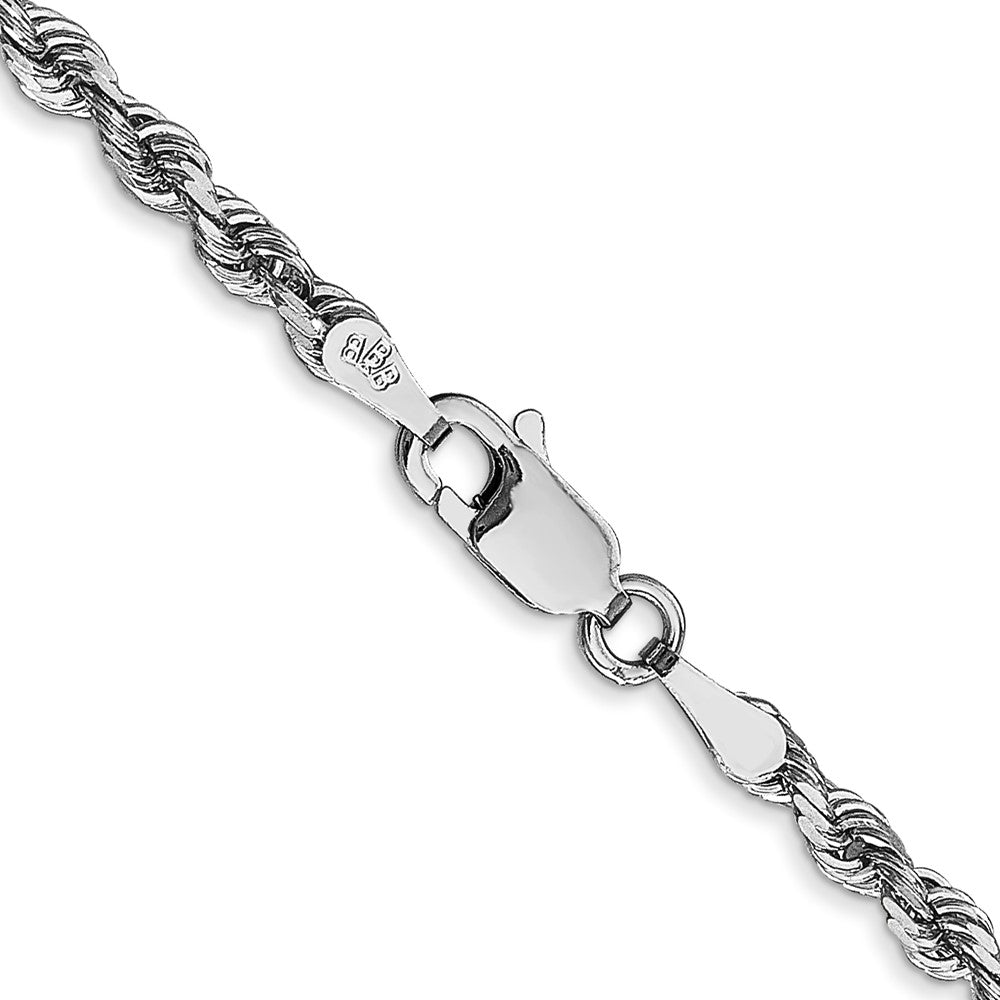 FJC Finejewelers 10 kt White Gold Bright Cut Quadruple Rope Chain 26 Inches x 3 mm