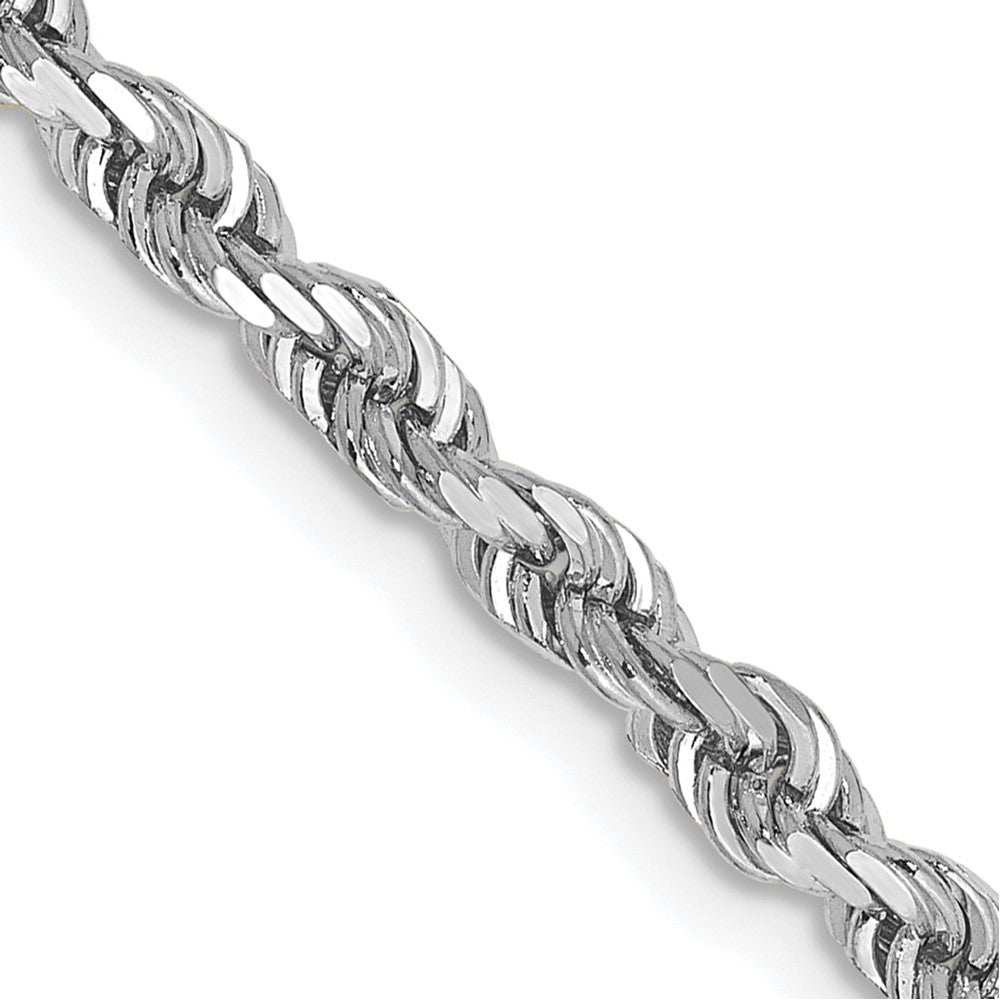 FJC Finejewelers 10 kt White Gold Bright Cut Quadruple Rope Chain 26 Inches x 3.35 mm