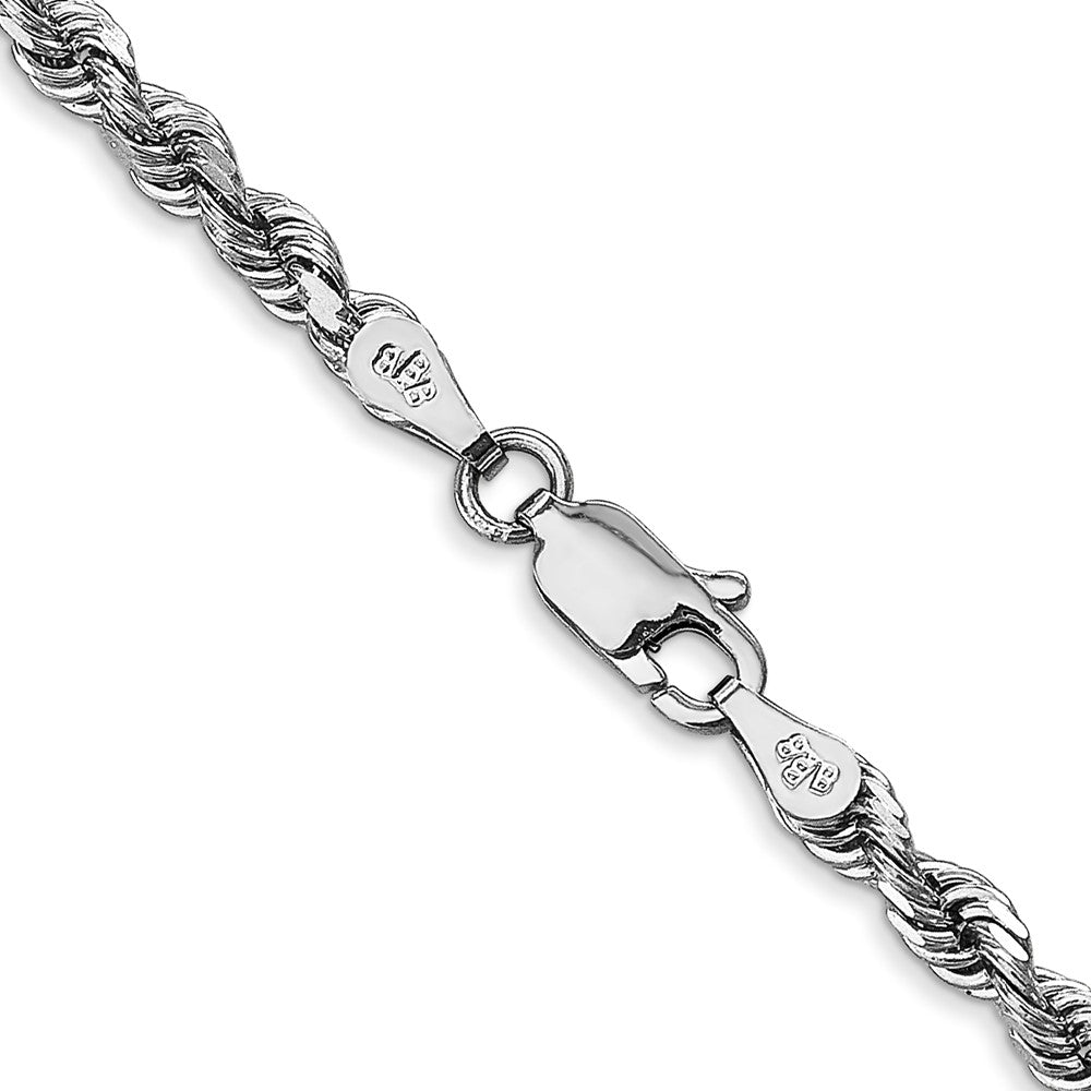 FJC Finejewelers 10 kt White Gold Bright Cut Quadruple Rope Chain 26 Inches x 3.35 mm