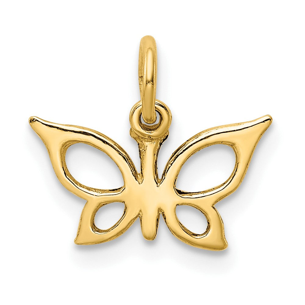 FJC Finejewelers 10 kt Yellow Gold Butterfly Charm 13 x 13 mm
