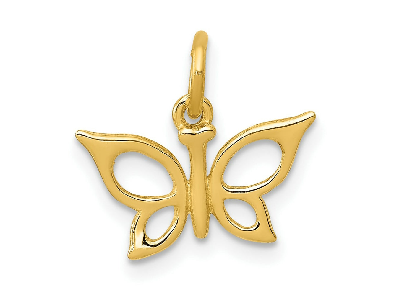 FJC Finejewelers 10 kt Yellow Gold Butterfly Charm 13 x 13 mm