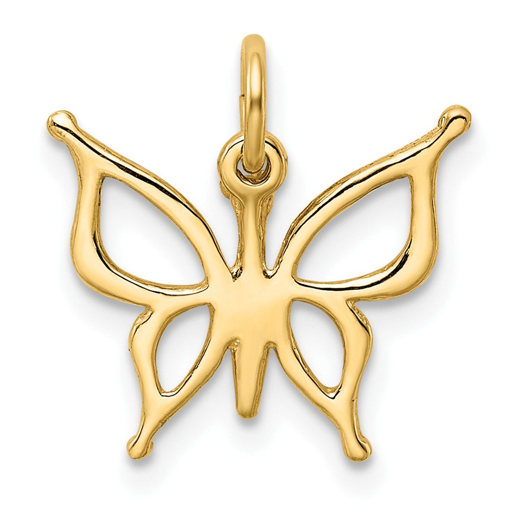 FJC Finejewelers 10 kt Yellow Gold Butterfly Charm 17 x 15 mm