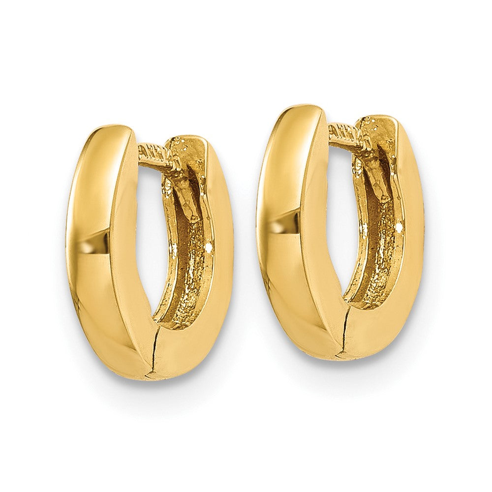 FJC Finejewelers 10 kt Yellow Gold Hoop Polished Hinged Earrings 6 mm x 3 mm