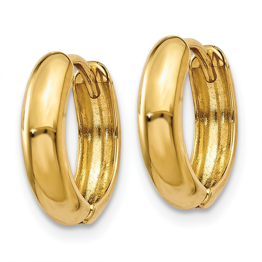 FJC Finejewelers 10 kt Yellow Gold Polished Hinged Hoop Earrings 11 mm x 12 mm