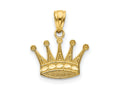 FJC Finejewelers 10 kt Yellow Gold Crown Charm 15 x 15 mm